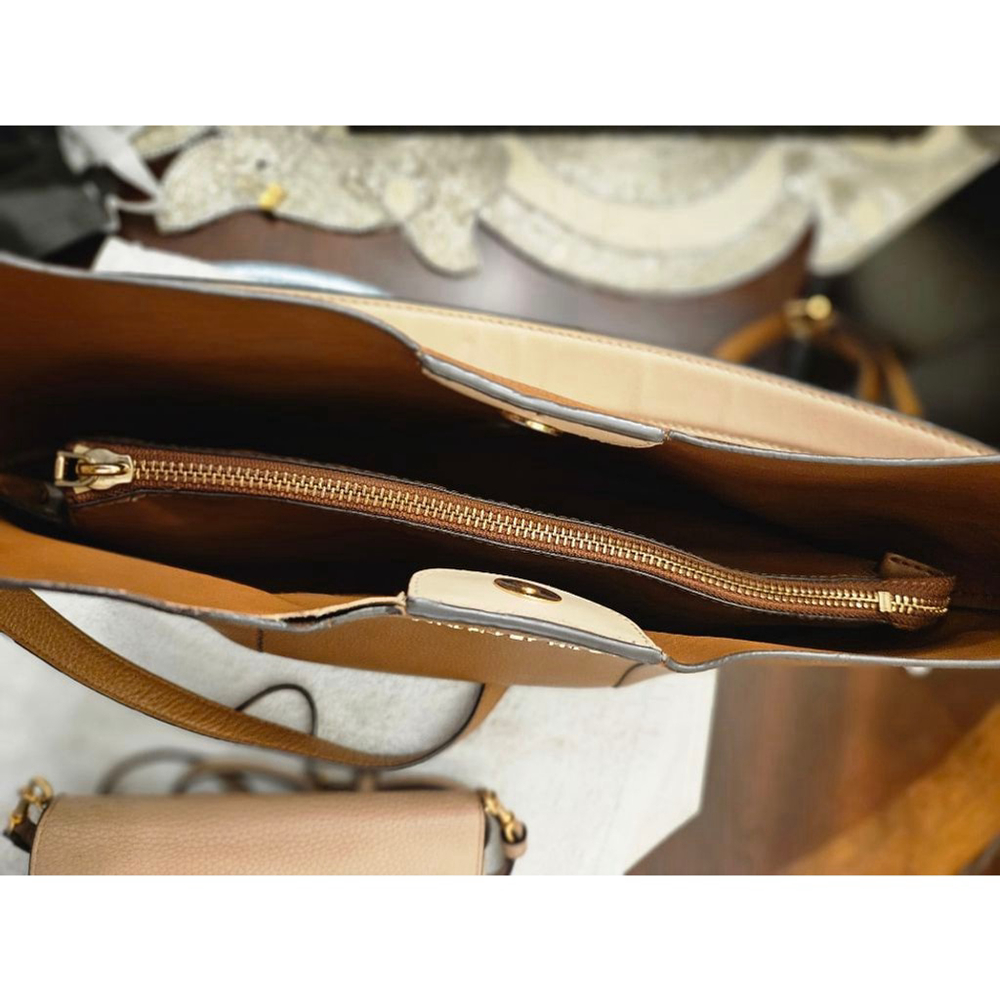 Michael Kors Brown Leather Shoulder Bag - Picture 12 of 15